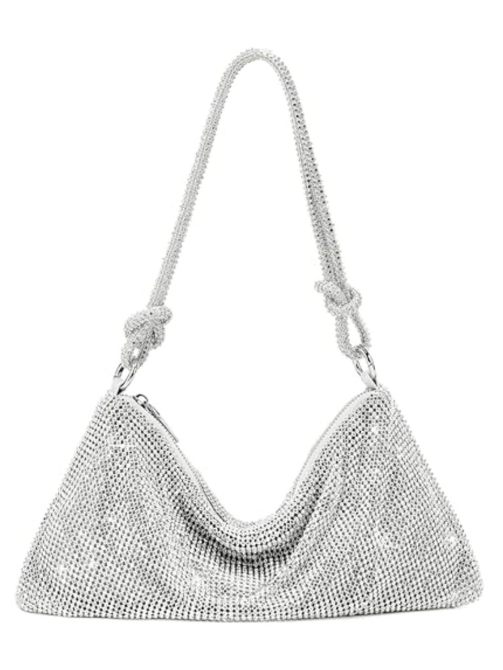 Rhinestone Hobo Bag for Women Sparkly Diamond Purse Evening Handbag